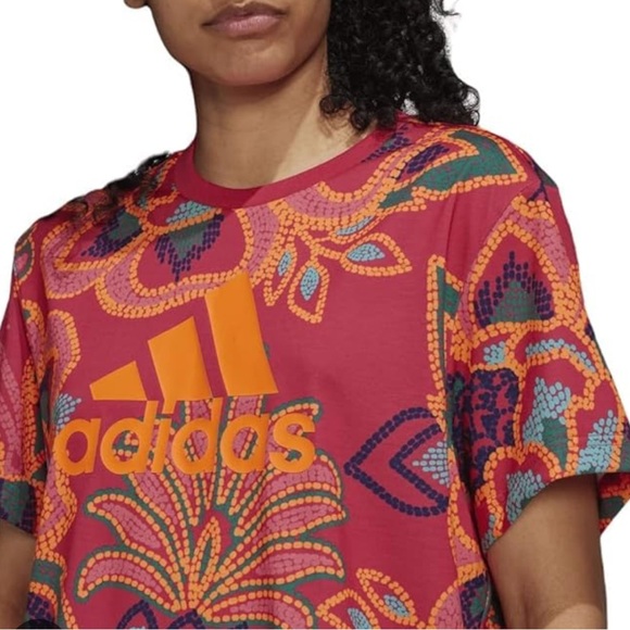 Adidas Farm GFX Tee  Pink and Orange - Picture 5 of 9